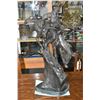 Image 1 : Remington bronze "Mountain Man" on marble base, 30" in height