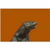 Image 2 : Stylish Polar Bear Bronze Sculpture on Marble Base Figurine