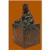 Image 5 : Stylish Polar Bear Bronze Sculpture on Marble Base Figurine