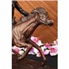 Image 4 : Cowboy Charges Bronze Sculpture on Marble Base Statue