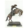 Image 1 : Wooly Chaps Bronze Sculpture Cowboy Horse