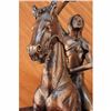 Image 4 : The Scalp  Man on Horse Cowboy Bronze  Statue