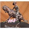 Image 1 : Signed Frederick Remington Solid Bronze Vintage Art deco Sculpture Large