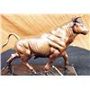 Image 3 : Nice Bull Ox Marble Bronze Statue