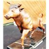 Image 7 : Nice Bull Ox Marble Bronze Statue