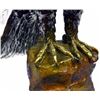 Image 2 : Bald Eagle Bronze Sculpture on Marble Base Statue