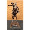 Image 4 : Bronco Buster On Marble Base Bronze Sculpture