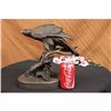 Image 5 : American Eagle on a Tree Branch Bronze Sculpture