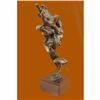 Image 3 : Violin Player Bronze Figurine on Marble Base Sculpture