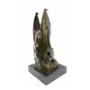 Image 4 : Lucifer Demon Fallen Angel Satan Bronze Sculpture on Marble Base Statue
