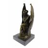 Image 8 : Lucifer Demon Fallen Angel Satan Bronze Sculpture on Marble Base Statue