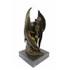 Image 9 : Lucifer Demon Fallen Angel Satan Bronze Sculpture on Marble Base Statue