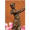 Image 2 : Golfing Trophy Bronze Sculpture on Marble Base Statue