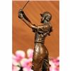 Image 3 : Golfing Trophy Bronze Sculpture on Marble Base Statue