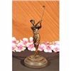Image 5 : Golfing Trophy Bronze Sculpture on Marble Base Statue