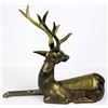 Image 5 : Fully detailed Vintage brass sitting down deer figurine