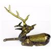 Image 6 : Fully detailed Vintage brass sitting down deer figurine