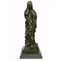 Virgin Mary Religion Bronze Sculpture
