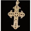 Image 5 : Masculine Mens Diamond Cross Pendant