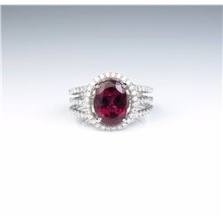Spectacular Rubellite/ Tourmaline Ring