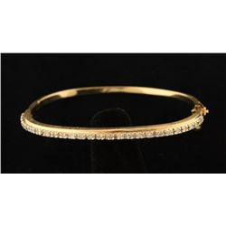 Stunning Diamond & Gold Bangle