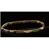 Image 2 : Sapphire, Diamond & Ruby Link Bracelet