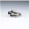 Image 3 : Classic Ladies Platinum/14 karat White Gold Ring
