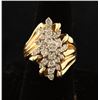 Image 1 : Ladies Large Diamond Cluster Ring