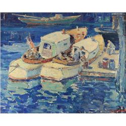 Original Oil on Board by Maurice Debonnet