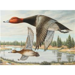 Original Oil by William Moore for Ducks Unlimited