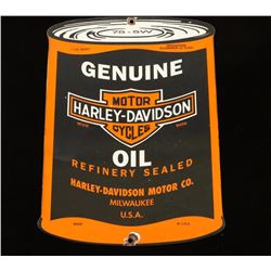 Vintage Harley Davidson Motor Oil Sign