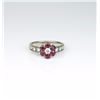 Image 1 : Charming ring featuring six Burmese color Rubies