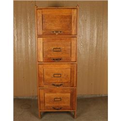 Vintage Oak Filing Cabinet