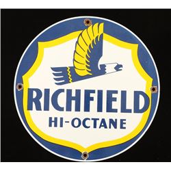 Vintage Richfield Hi-Octane Gas Pump Sign