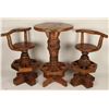 Image 1 : Rustic Log Table & Chairs Set