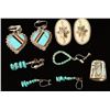 Image 1 : Lot of Zuni Inlaid Earrings
