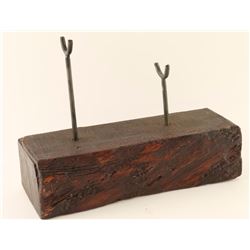 Rustic Custom Made Pistol Stand