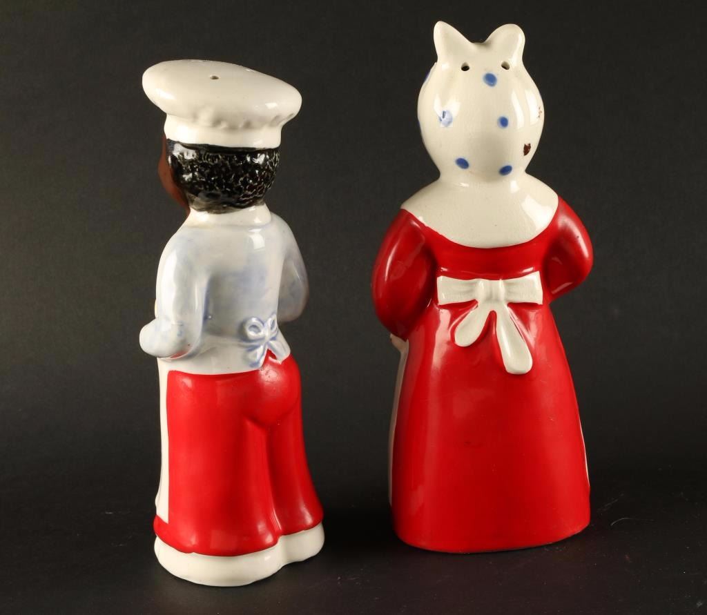 Black Americana Salt & Pepper Shakers