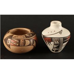 Collection of 2 Miniature Indian Pots