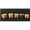Image 1 : Lot of 5 Pre Ban Ivory Frogs