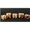 Image 2 : Lot of 5 Pre Ban Ivory Frogs