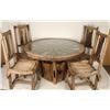 Image 1 : Rustic Wagon Wheel Dining Table