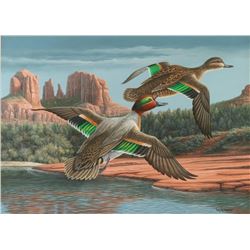 Original Oil by William Moore for Ducks Unlimited