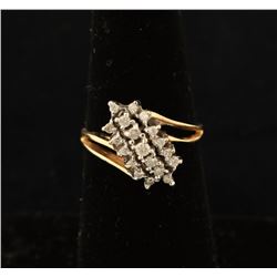 Ladies Moissanite Cluster Ring