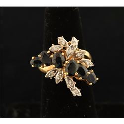 Ladies Sapphire & Diamond Ring