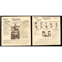 Lot of 2 Wanted Posters