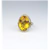 Image 1 : Spectacular Checkerboard Cut Citrine Ring