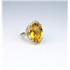 Image 2 : Spectacular Checkerboard Cut Citrine Ring