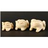 Image 1 : 3 Chinese Pre Ban Ivory Frogs