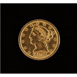 1851 $5 Gold Coin